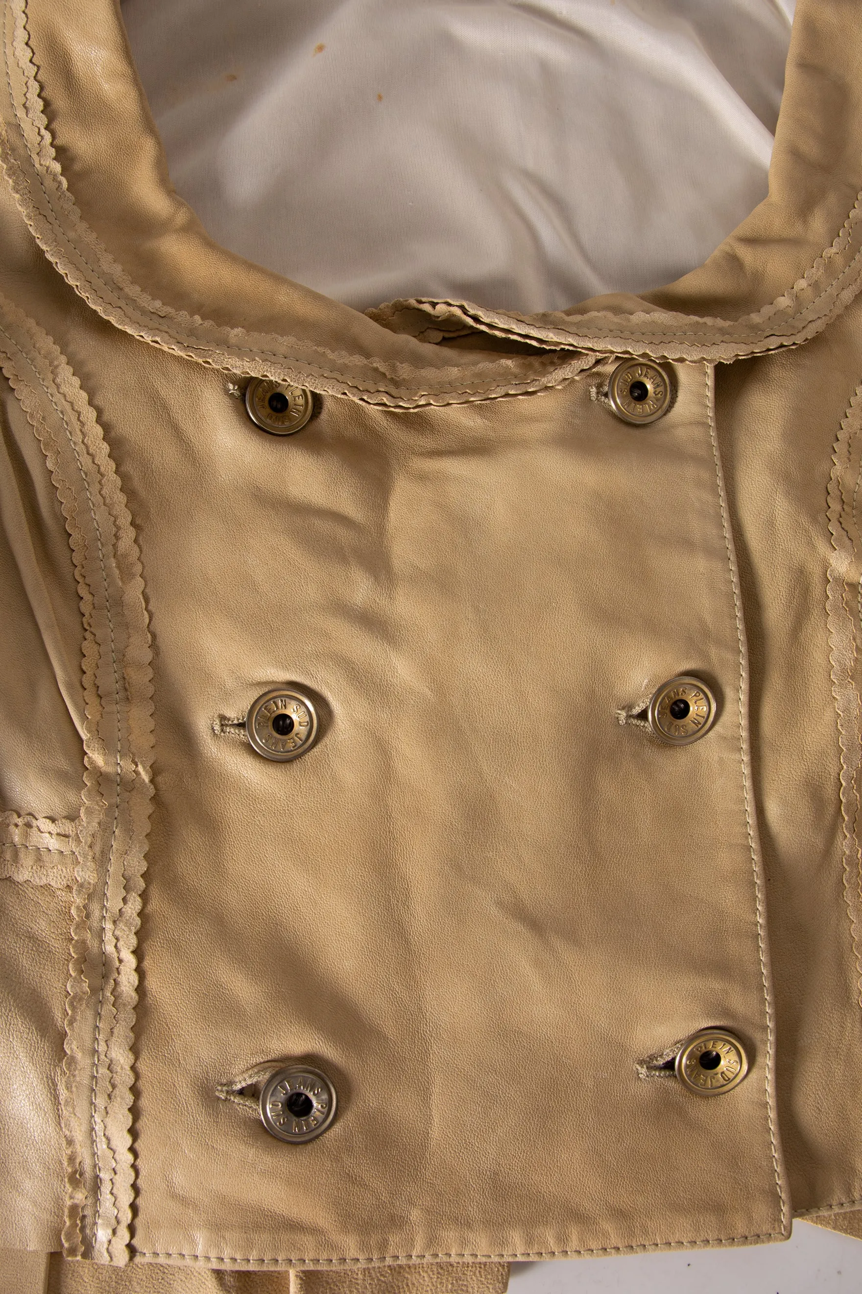 Cropped Leather Jacket