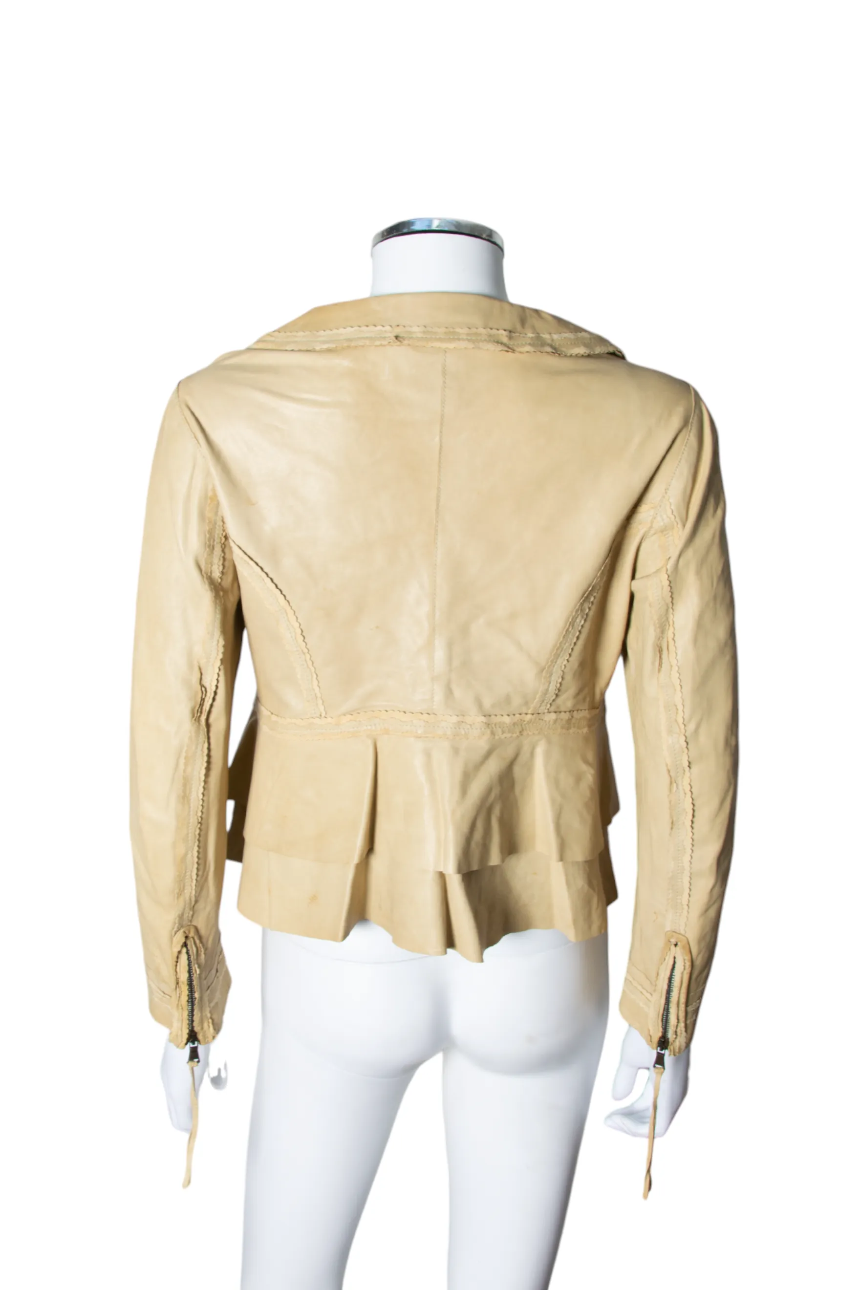 Cropped Leather Jacket