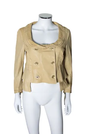 Cropped Leather Jacket