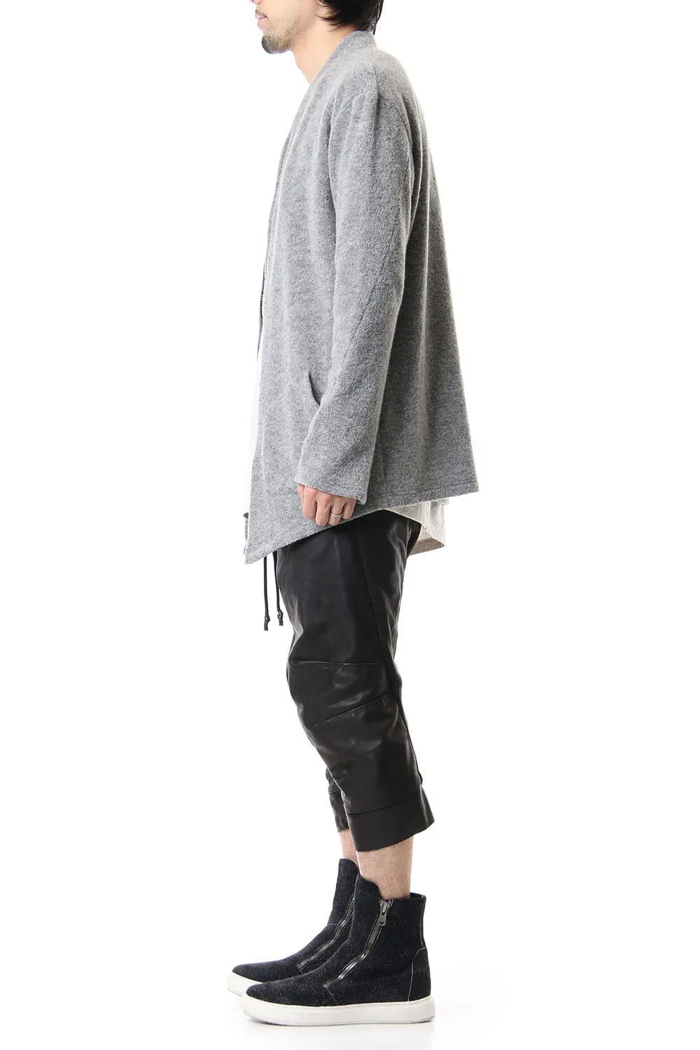 CROPPED LEATHER PANTS