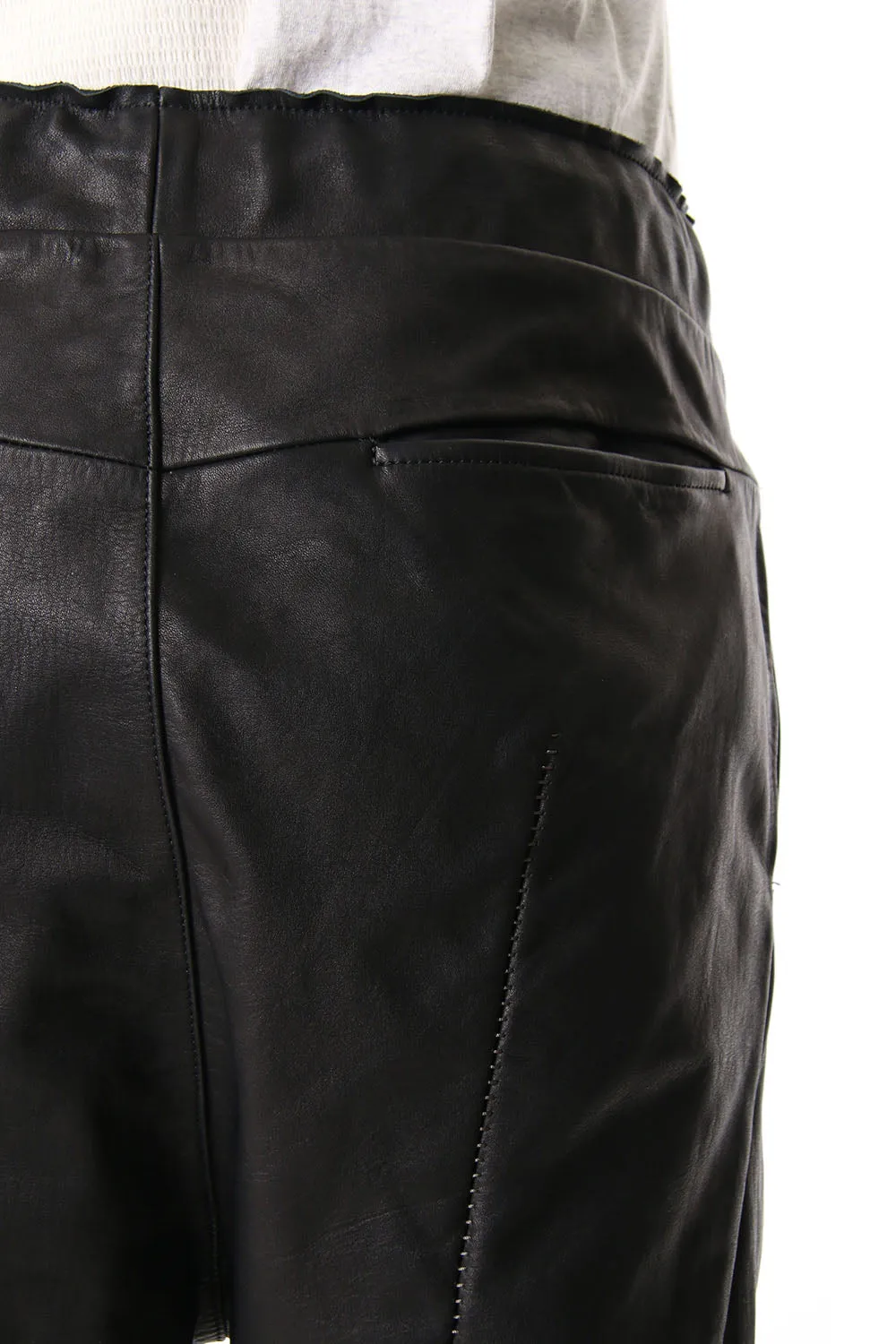 CROPPED LEATHER PANTS