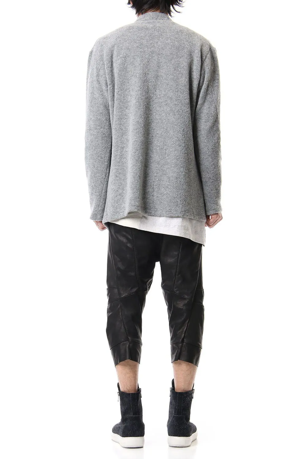 CROPPED LEATHER PANTS