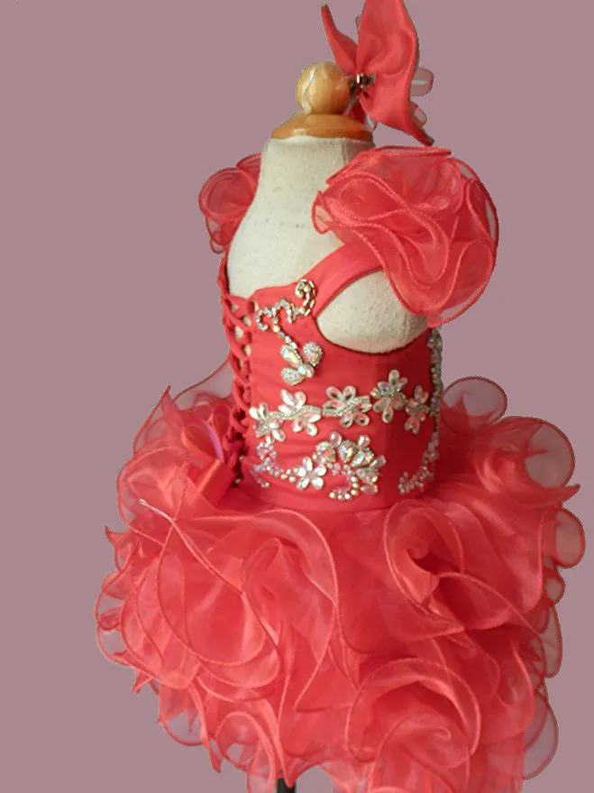 Custom Made Stunning Pageant Dress For Little girl Birthday,Party size 1--4T