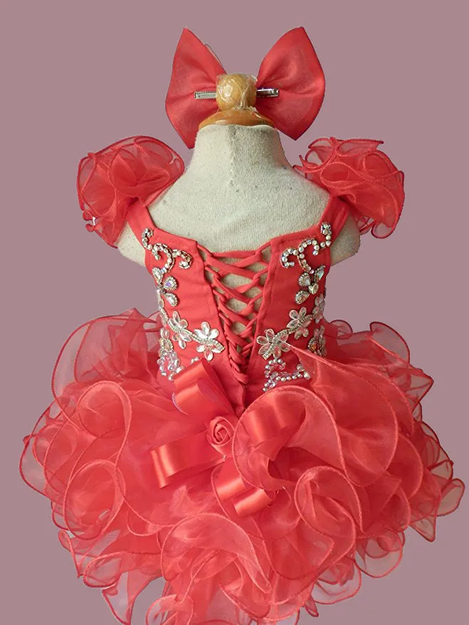 Custom Made Stunning Pageant Dress For Little girl Birthday,Party size 1--4T
