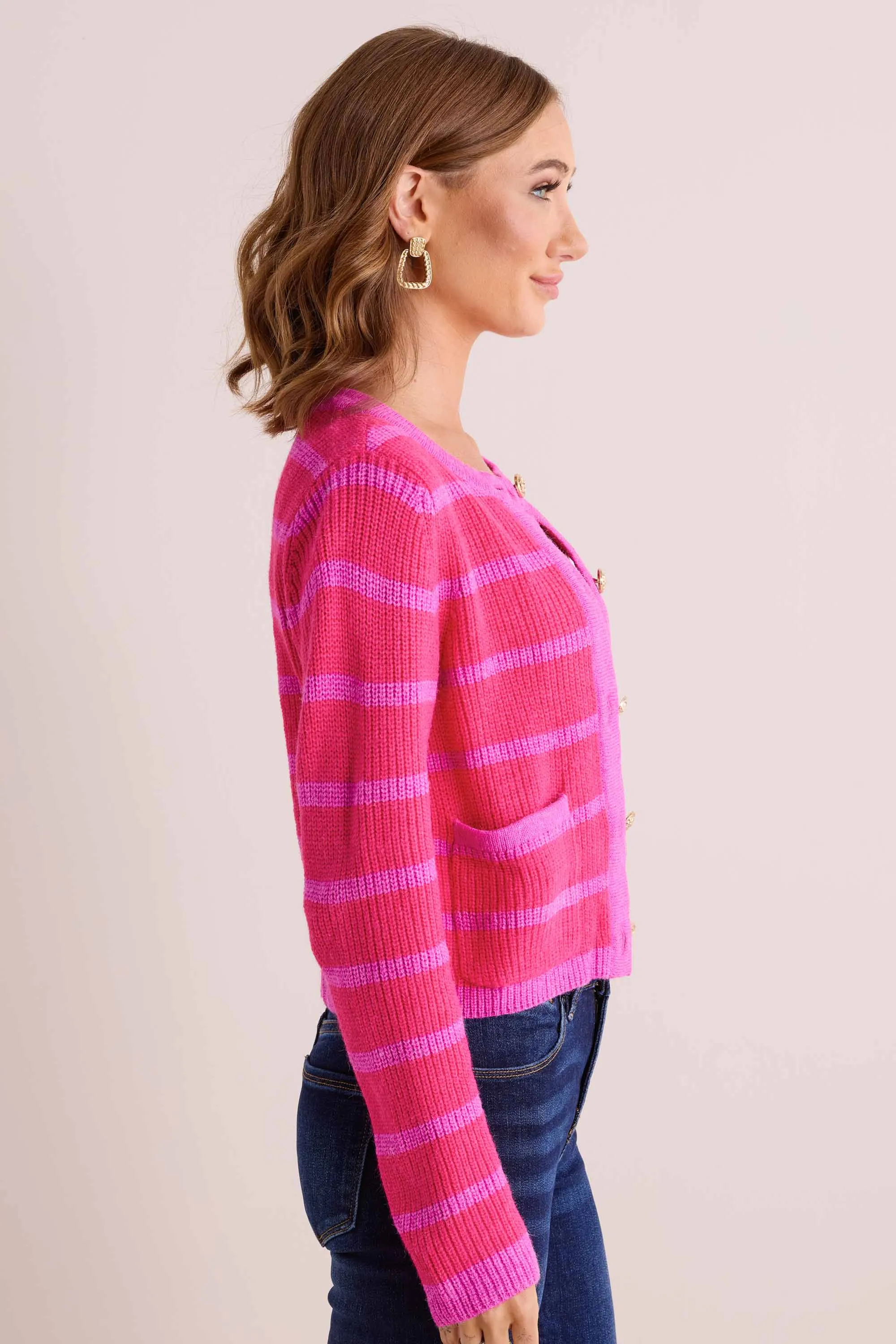Dayna Cardigan- Pink