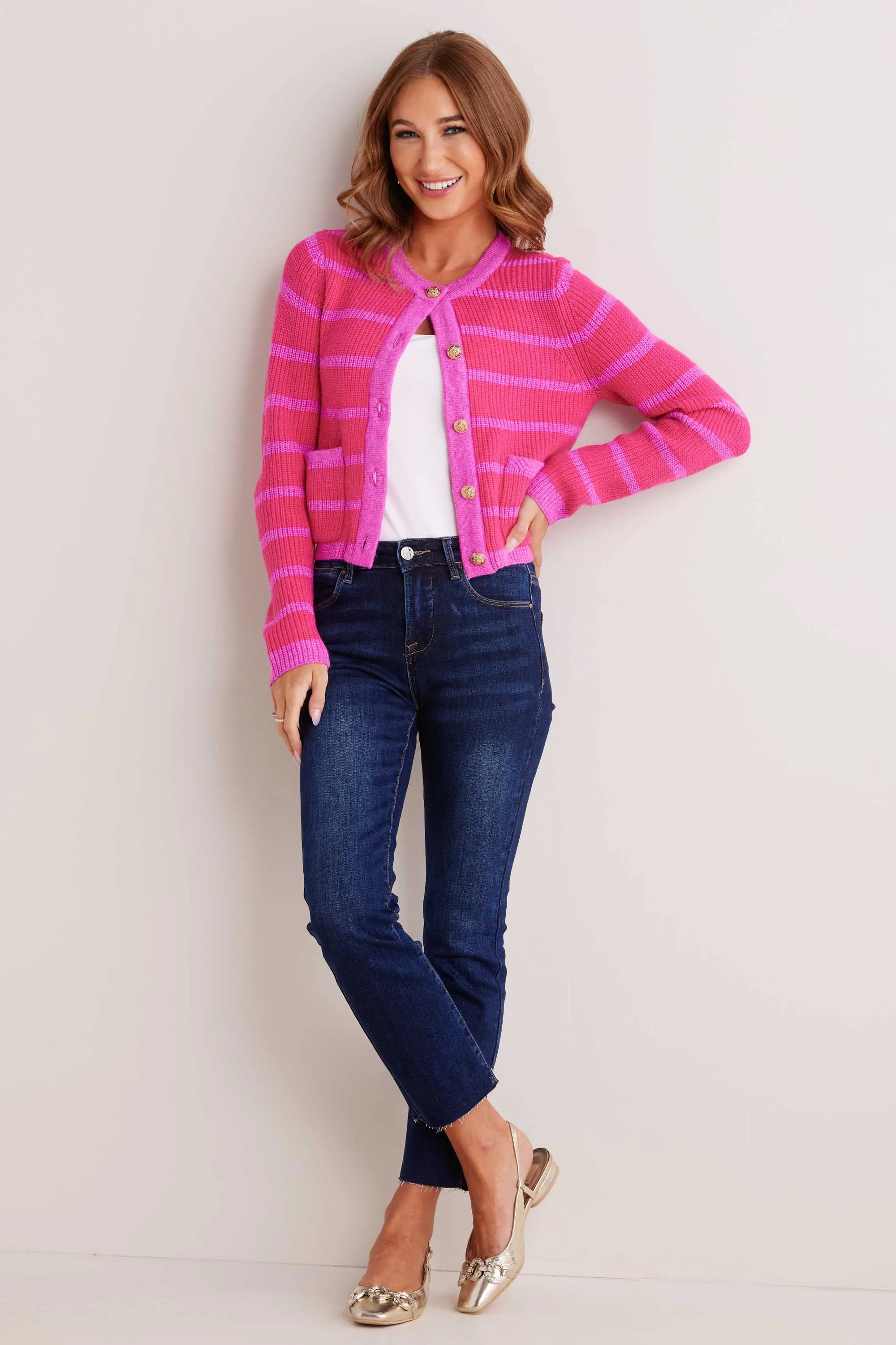 Dayna Cardigan- Pink
