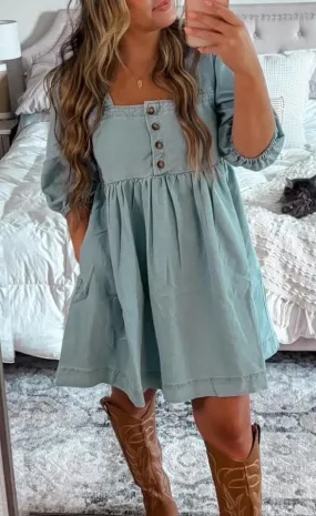 Denim babydoll Dress