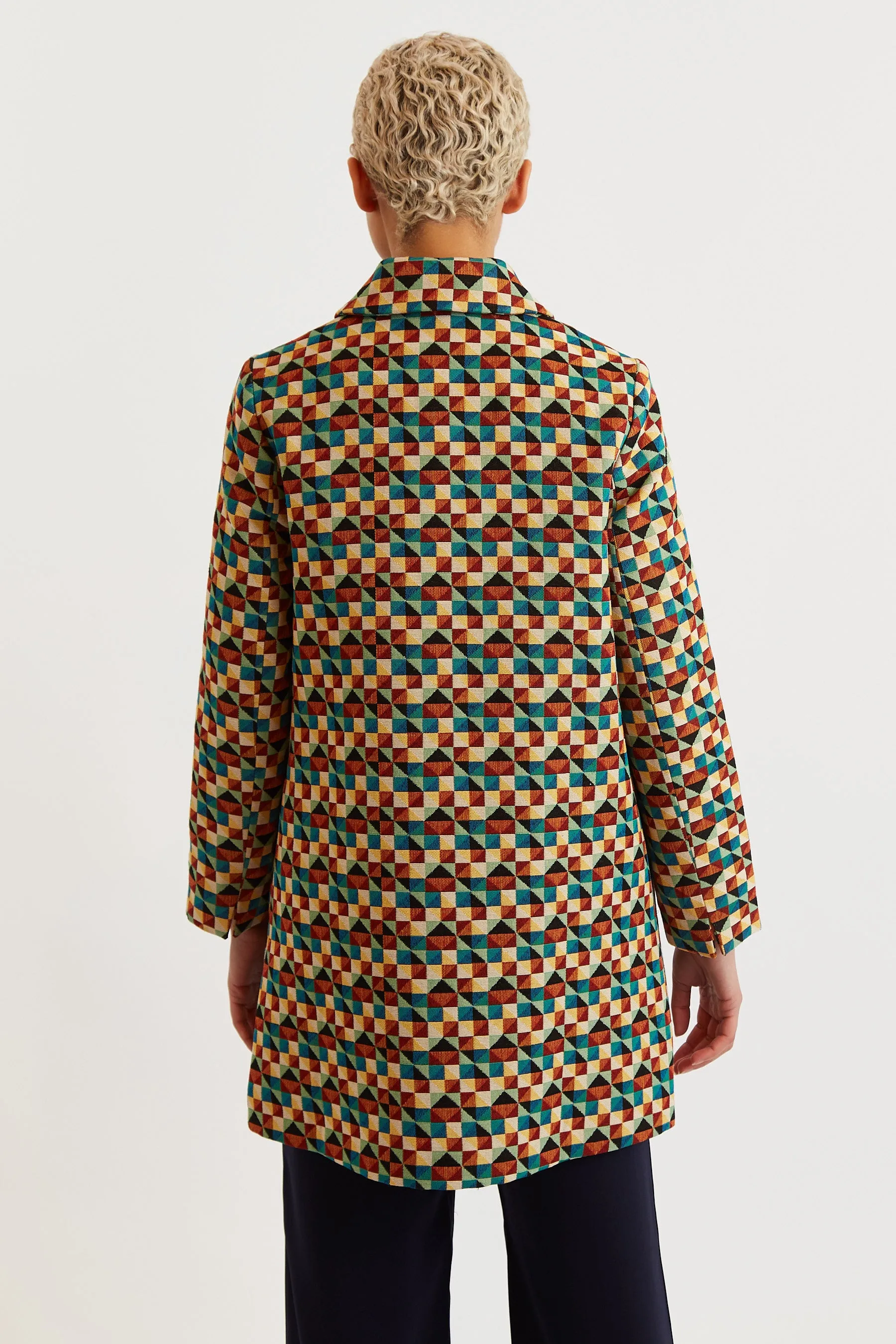 Dryden Geo Jacquard Coat