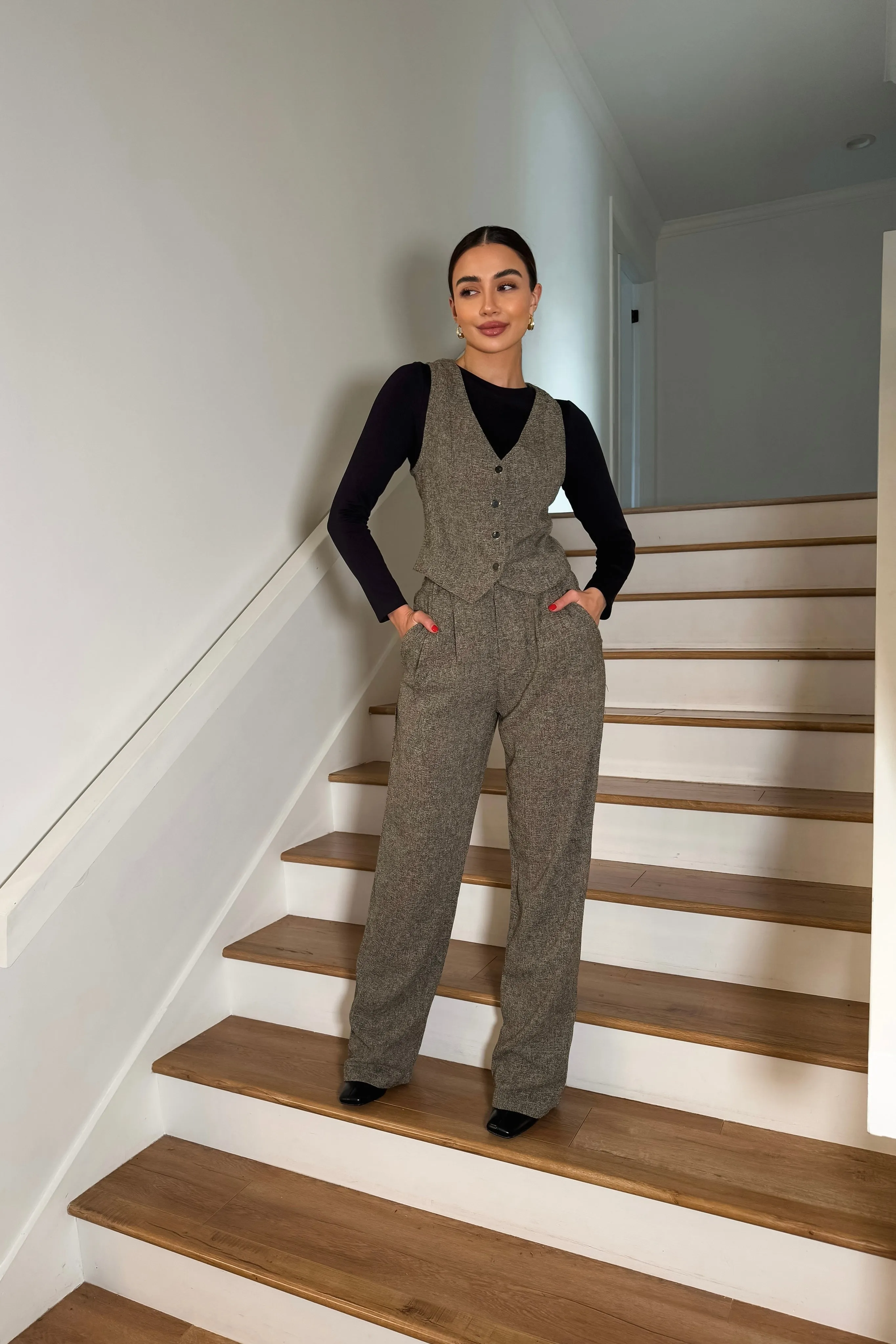 Eira Tweed 2-Piece Pants Set