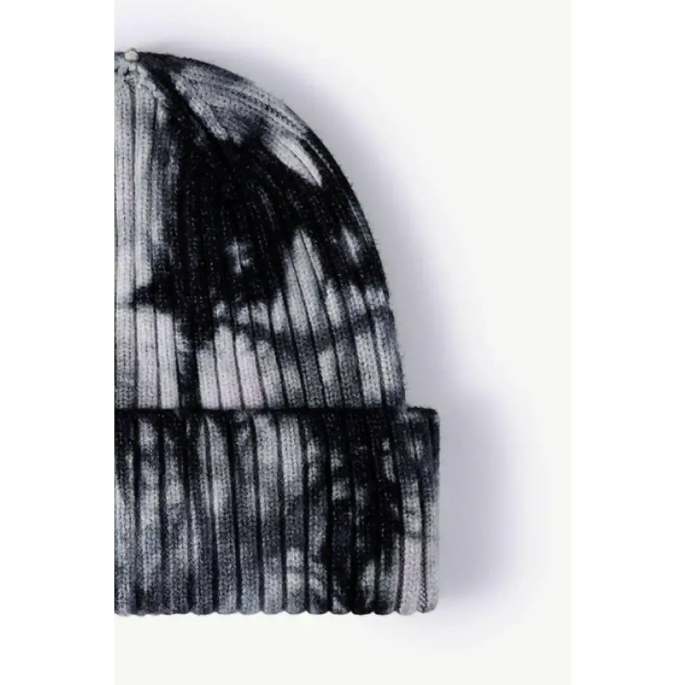 Elevate Your Look with the Luxury Fashion Tie-Dye Ribbed Beanie
