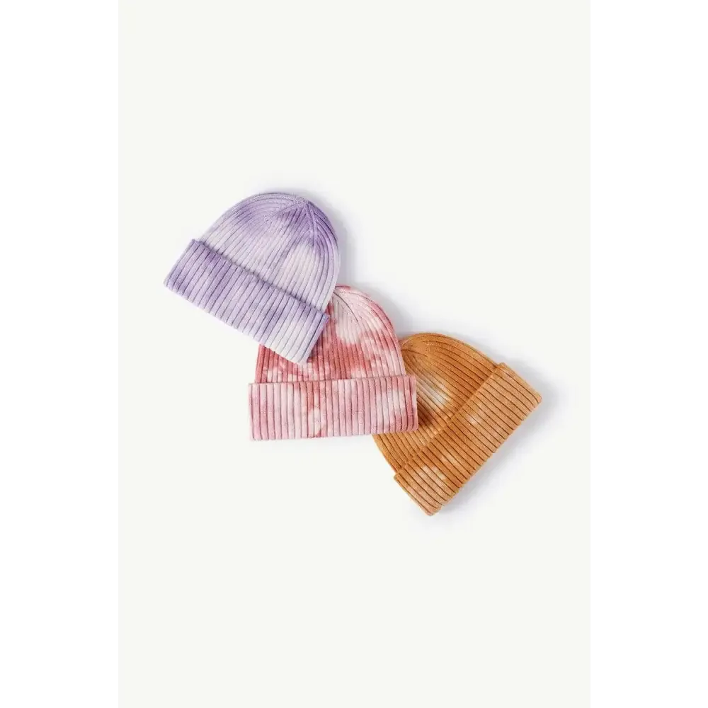 Elevate Your Look with the Luxury Fashion Tie-Dye Ribbed Beanie