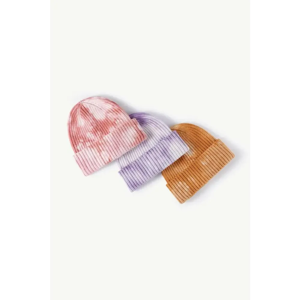 Elevate Your Look with the Luxury Fashion Tie-Dye Ribbed Beanie