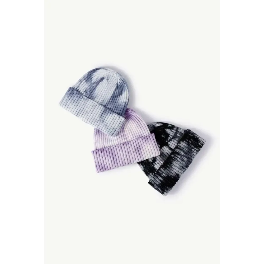 Elevate Your Look with the Luxury Fashion Tie-Dye Ribbed Beanie
