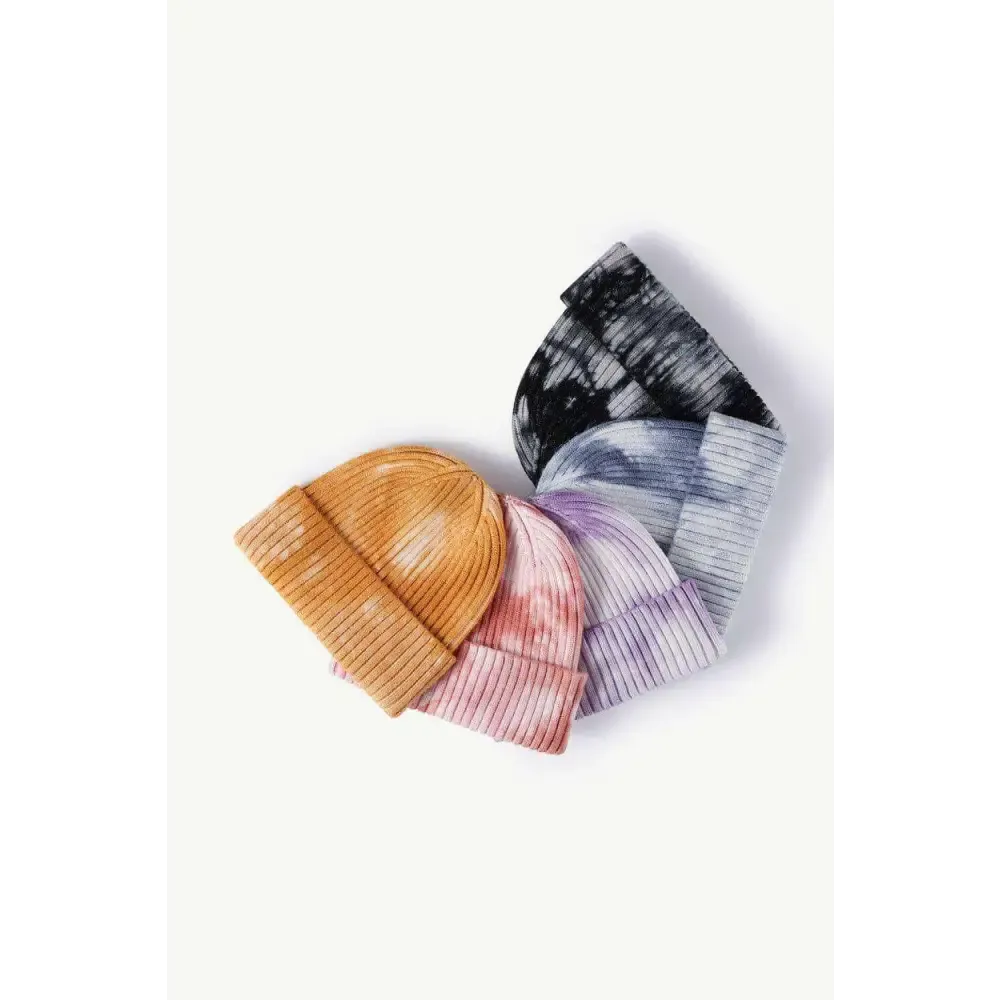 Elevate Your Look with the Luxury Fashion Tie-Dye Ribbed Beanie