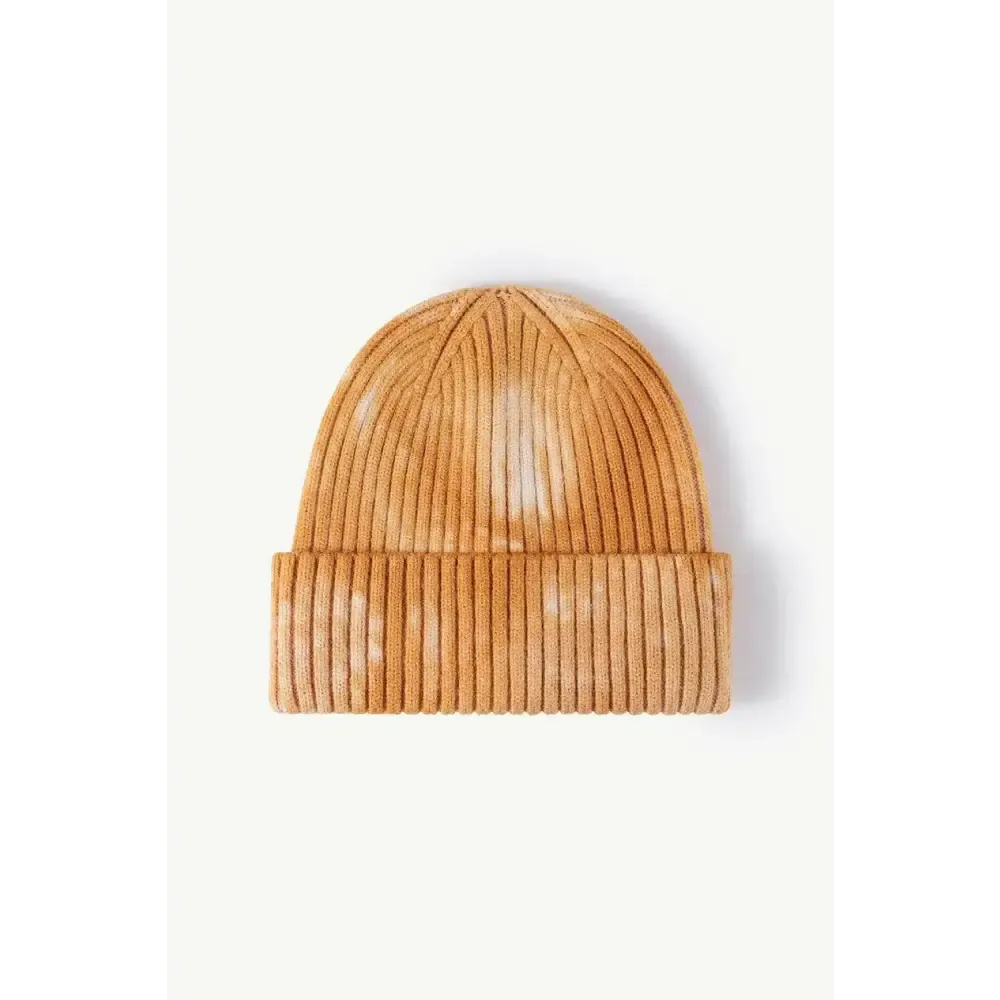 Elevate Your Look with the Luxury Fashion Tie-Dye Ribbed Beanie