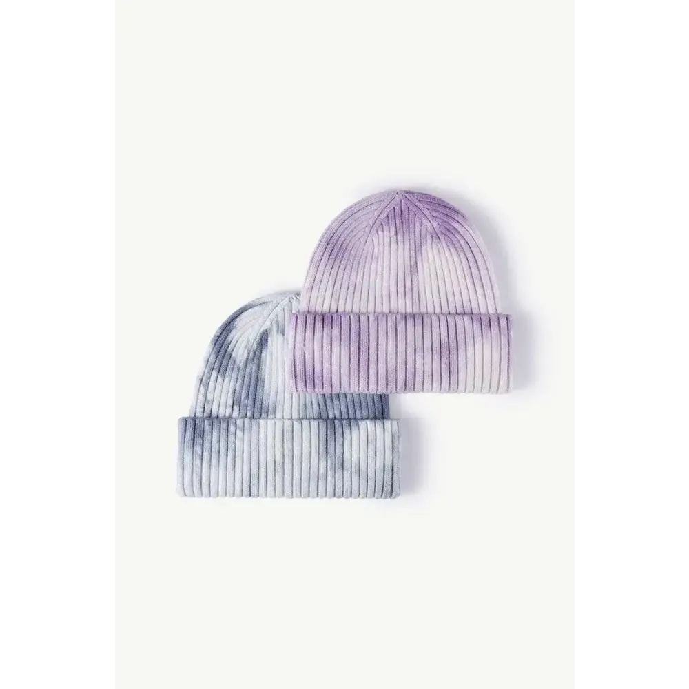Elevate Your Look with the Luxury Fashion Tie-Dye Ribbed Beanie