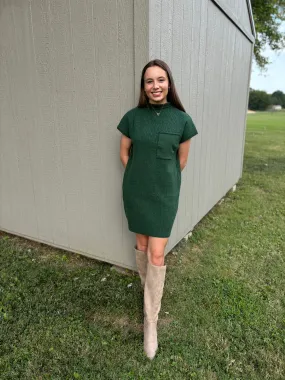 Emerald Sweater Dress