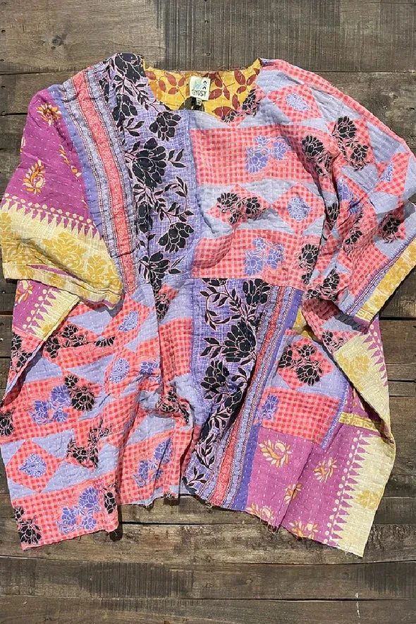 Everdeen Kantha Sunrise Poncho by Jaded Gypsy
