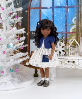 Falling Snow - dress with sweater & shoes for Ruby Red Fashion Friends doll