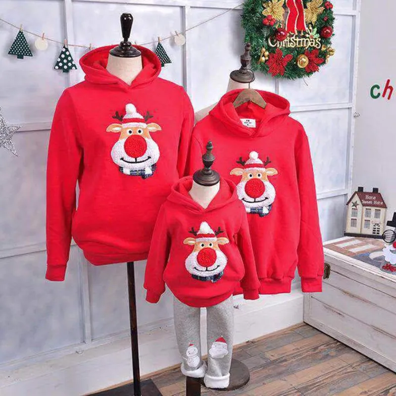 Family Christmas Elk Sweater