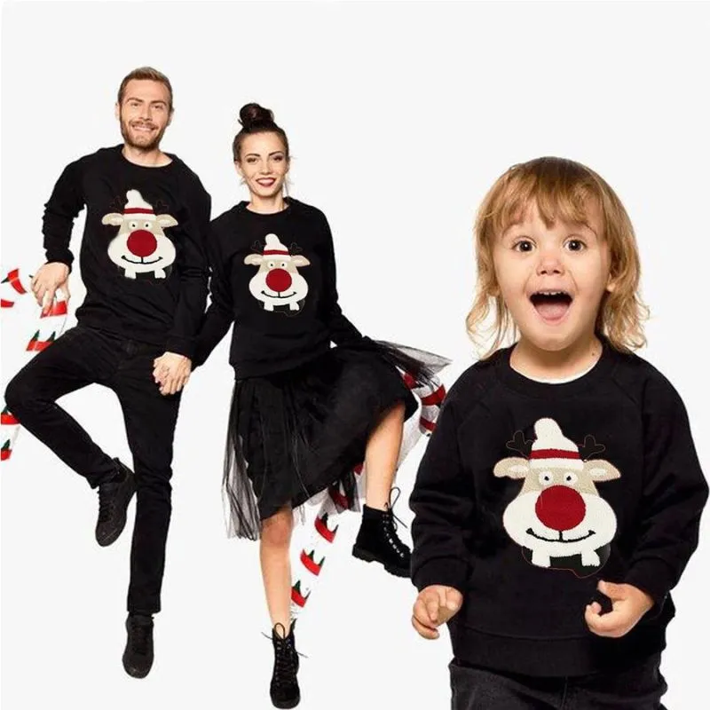 Family Christmas Elk Sweater