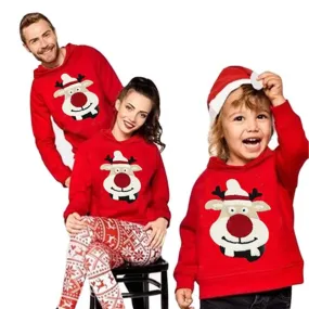 Family Christmas Elk Sweater