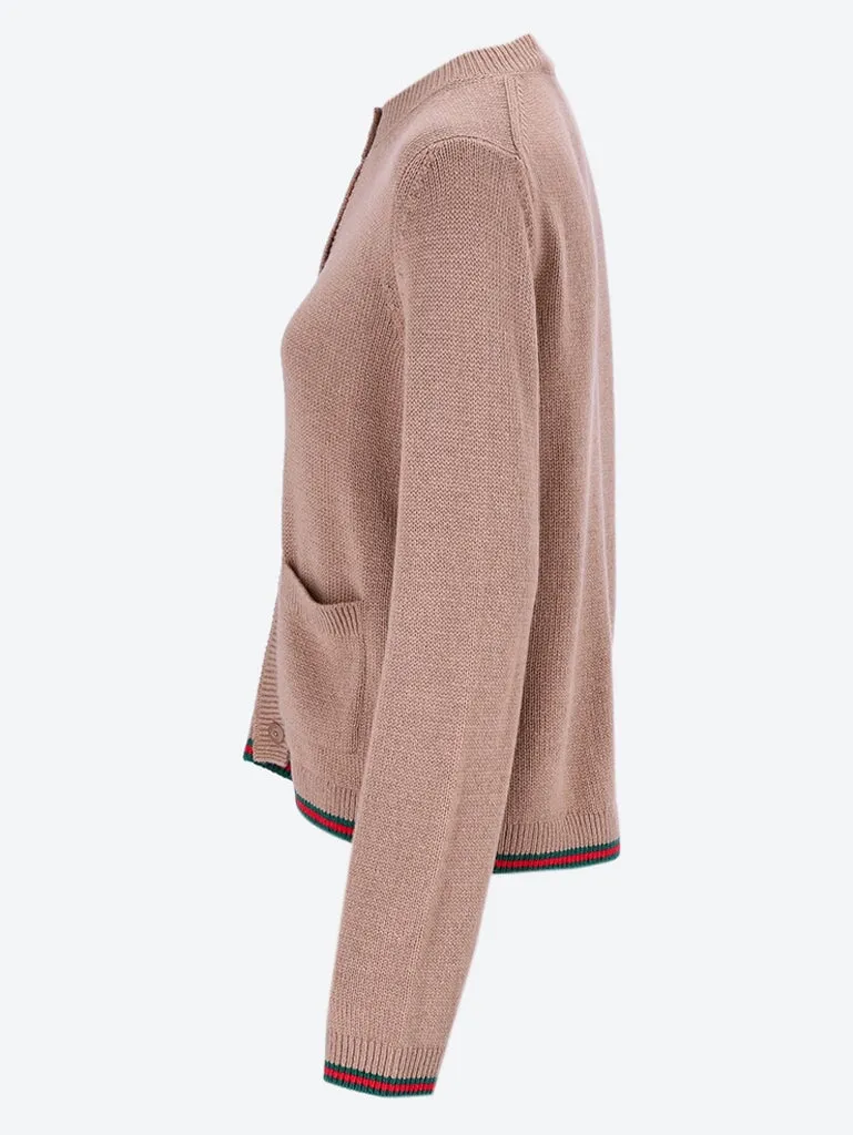 Fine cashmere cardigan