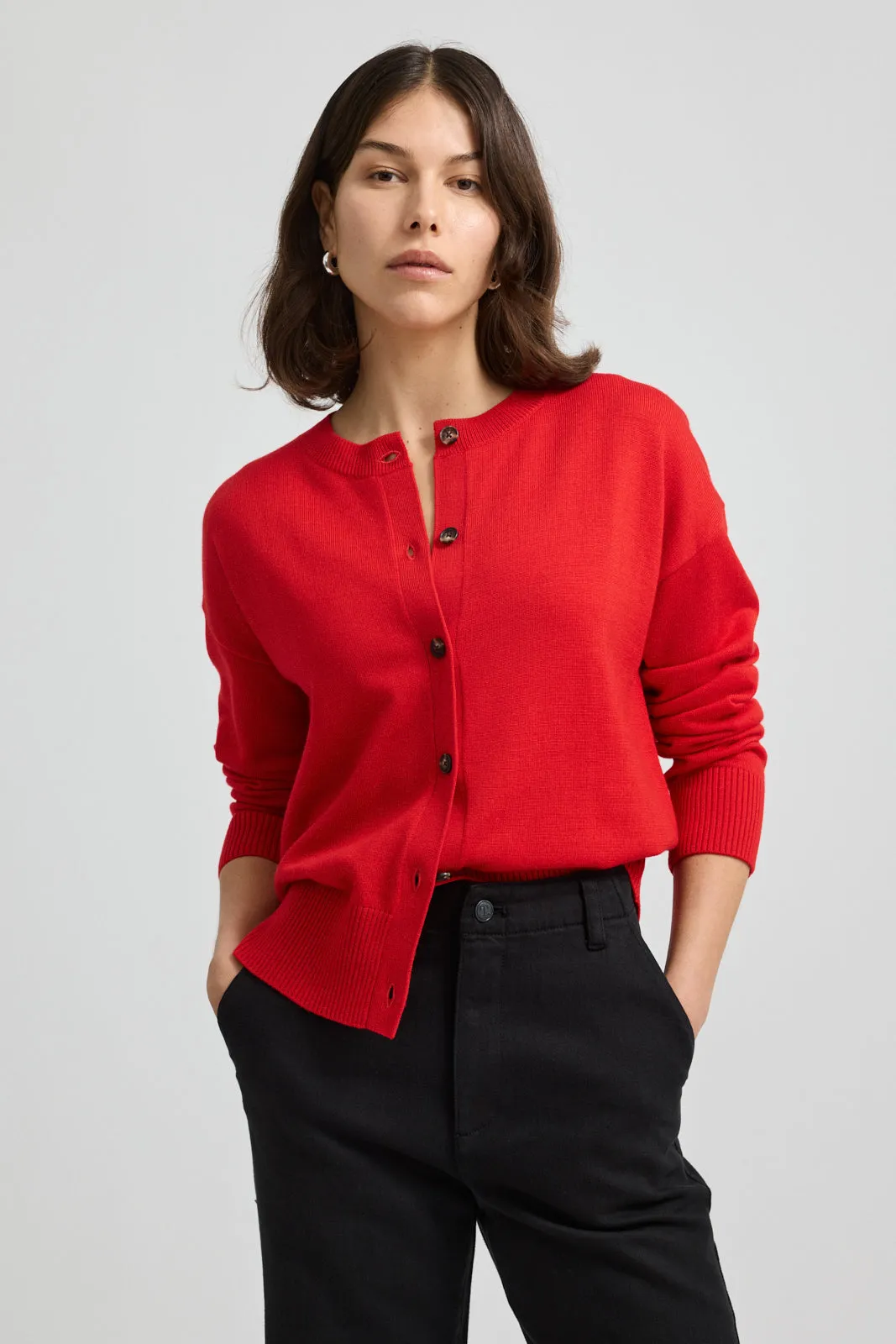 FINE KNIT CARDIGAN