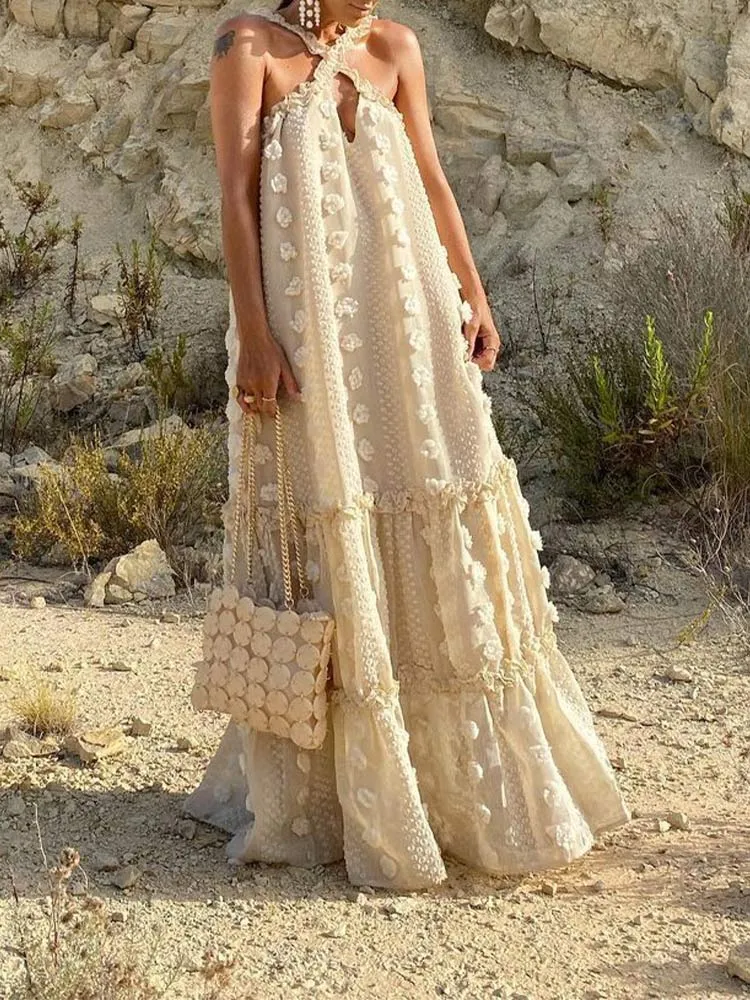Flower Spring After You Maxi Dress