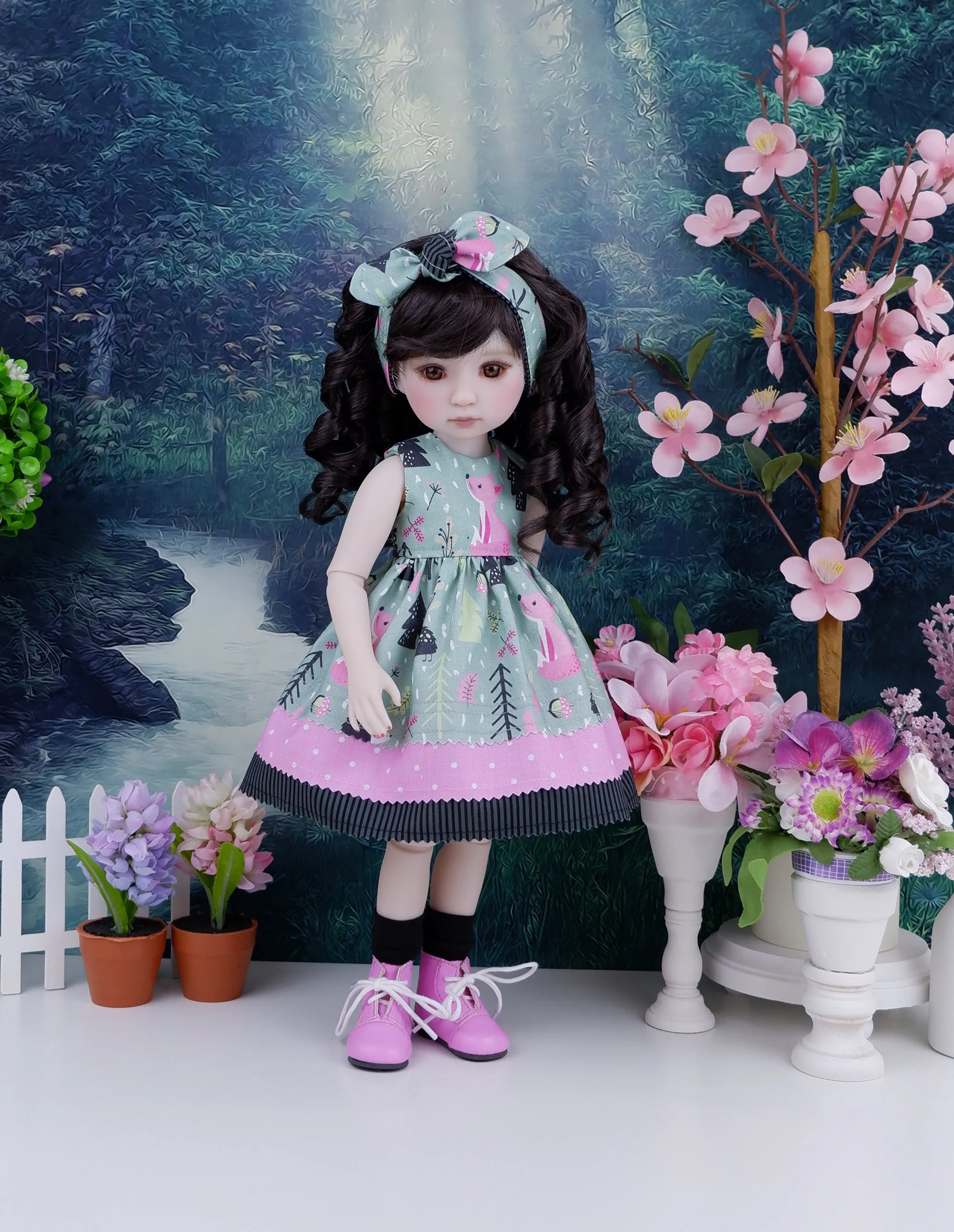 Forest Fox - dress with boots for Ruby Red Fashion Friends doll
