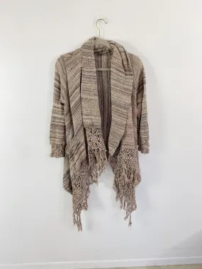 Forever 21 Fringe Knit Cardigan size S/M