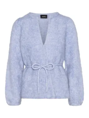 Fredrikke Chunky Cardigan - Blue Melange