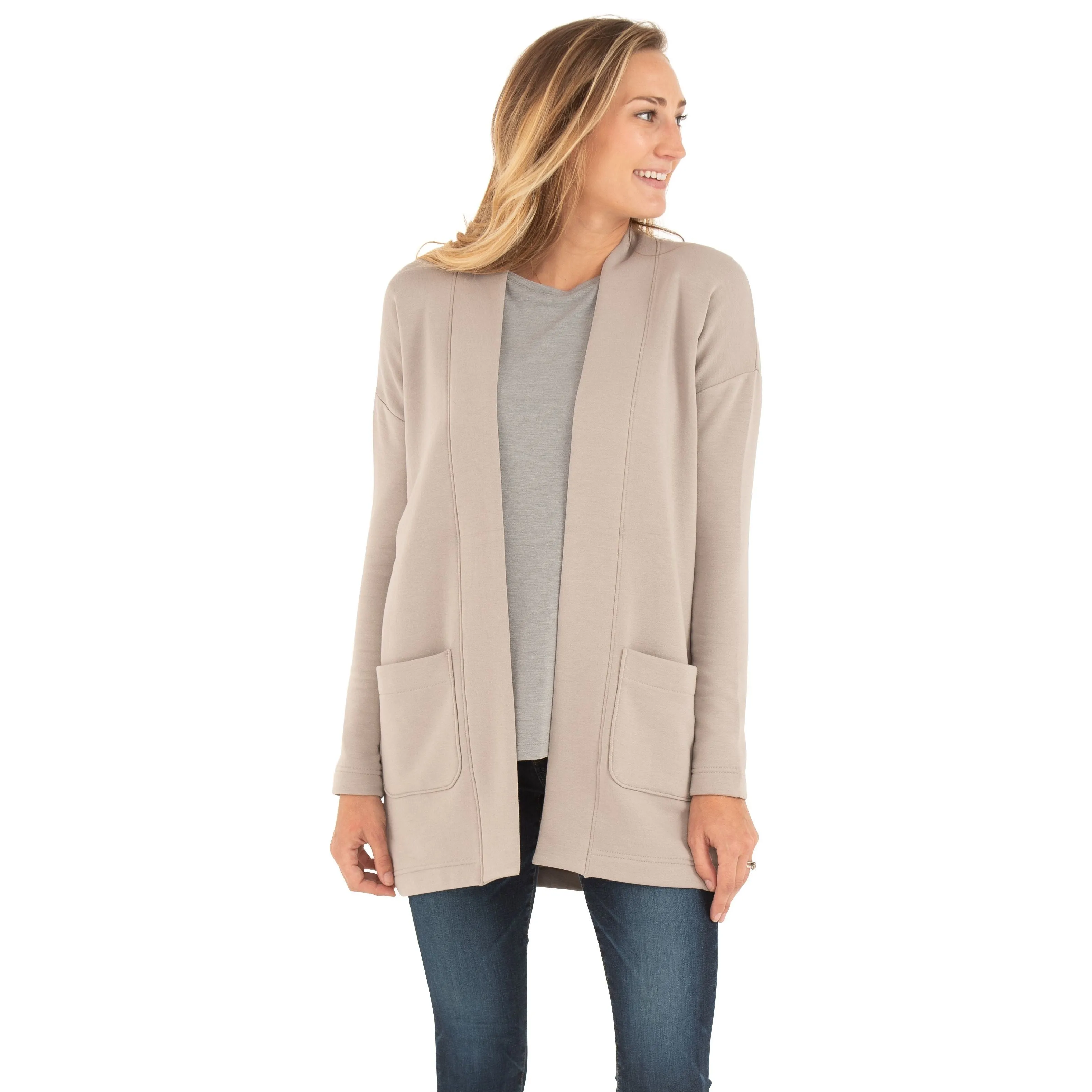 Free Fly Women's Bamboo Thermal Fleece Cardigan