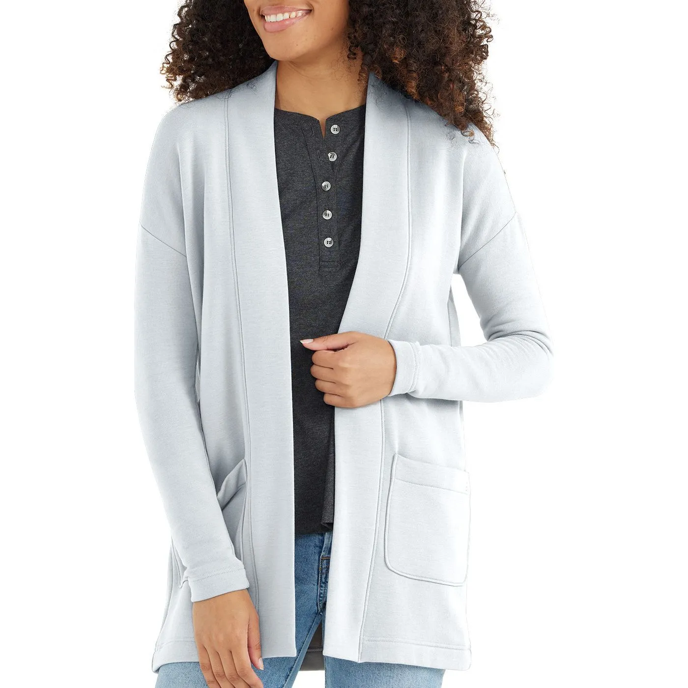 Free Fly Women's Bamboo Thermal Fleece Cardigan