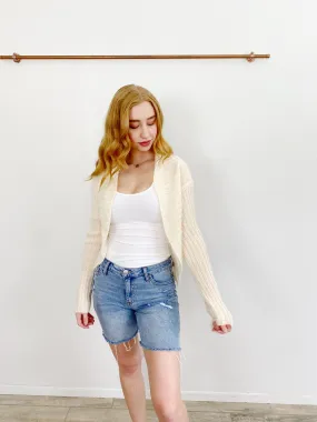 Free People Mohair Knit Cardigan Sweater Medium