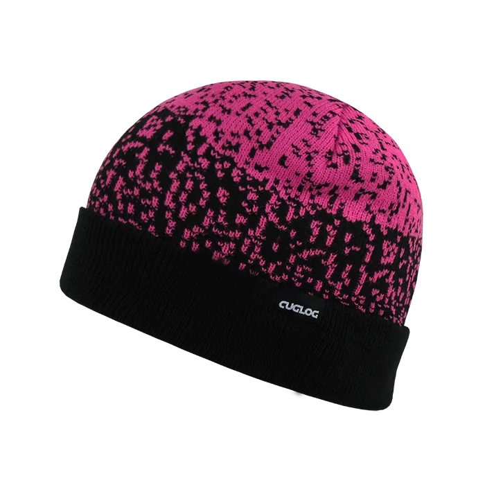 Fuji Soft Cuffed Beanie, Digital Gradient Knit Cap - Cuglog K042