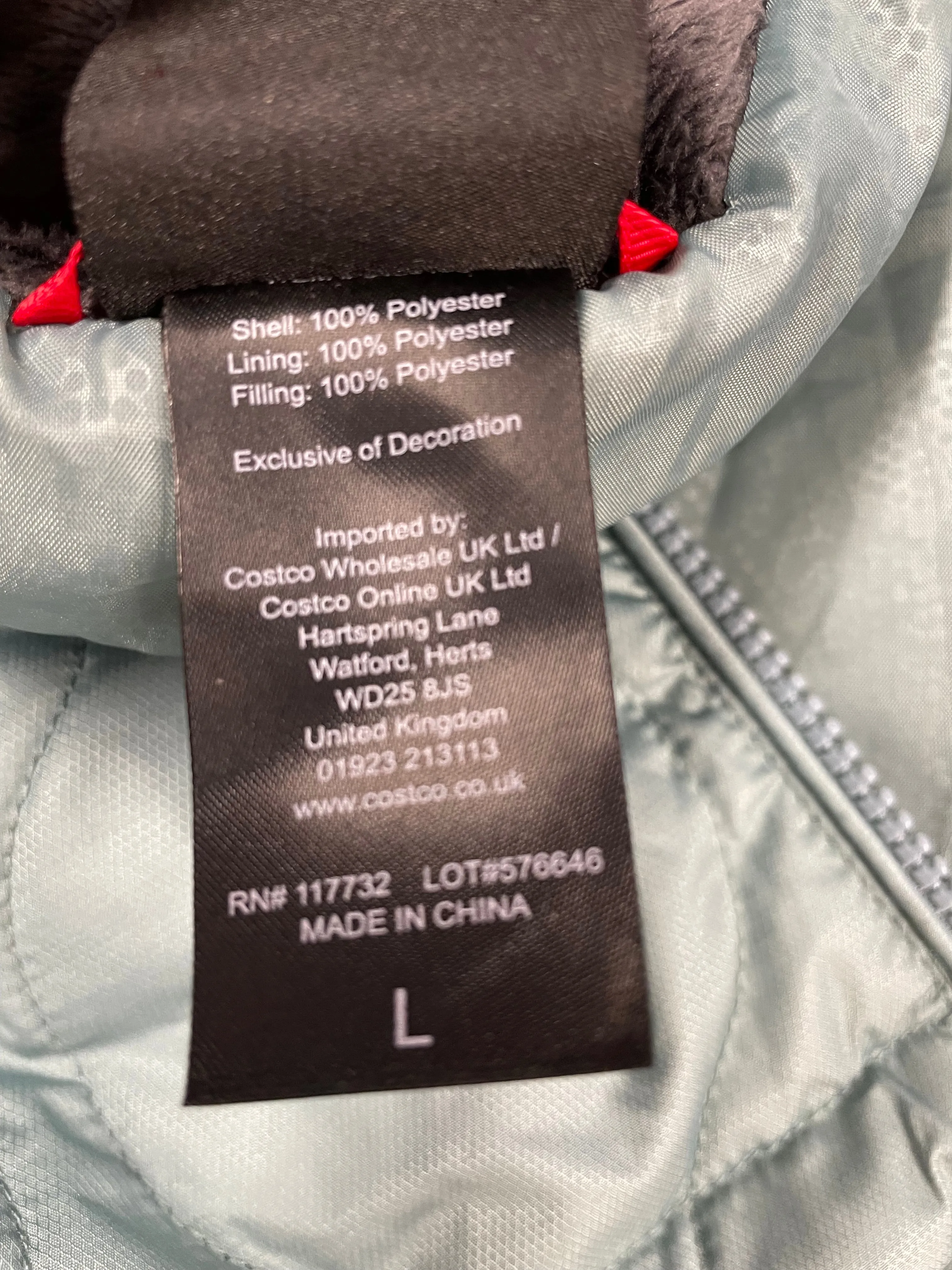 Gerry Quilted Green Coat Size L