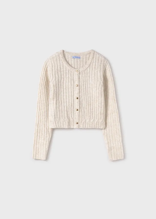 Girls Ribbed Cardigan (click for colors)