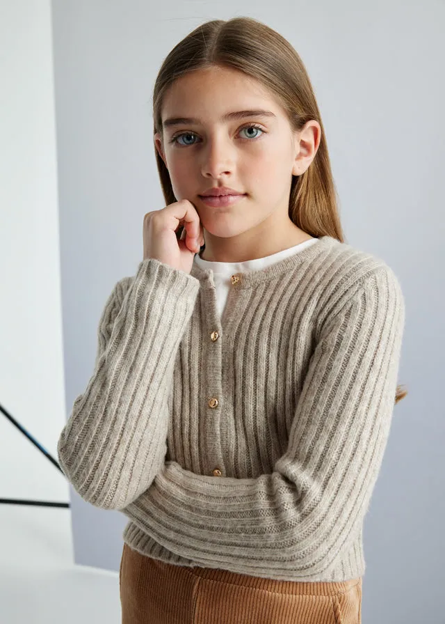 Girls Ribbed Cardigan (click for colors)
