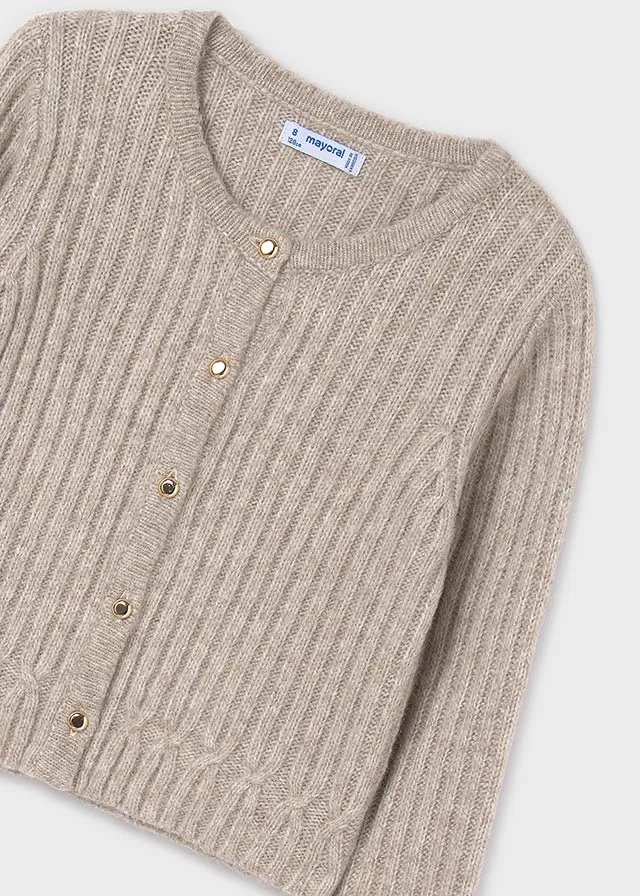 Girls Ribbed Cardigan (click for colors)