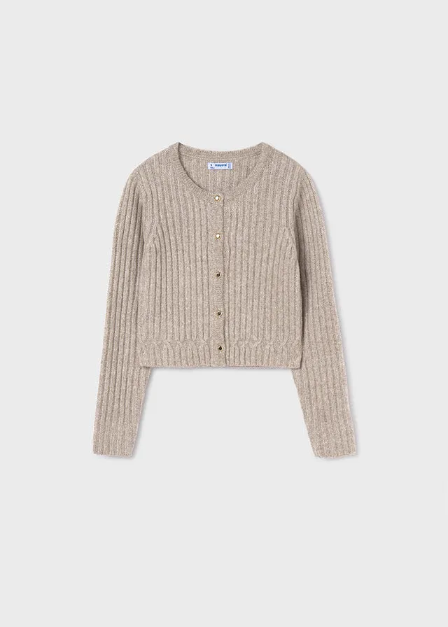 Girls Ribbed Cardigan (click for colors)