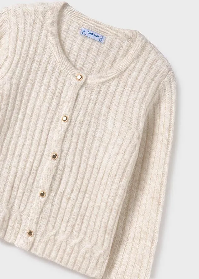 Girls Ribbed Cardigan (click for colors)