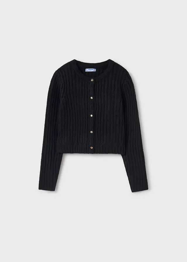 Girls Ribbed Cardigan (click for colors)