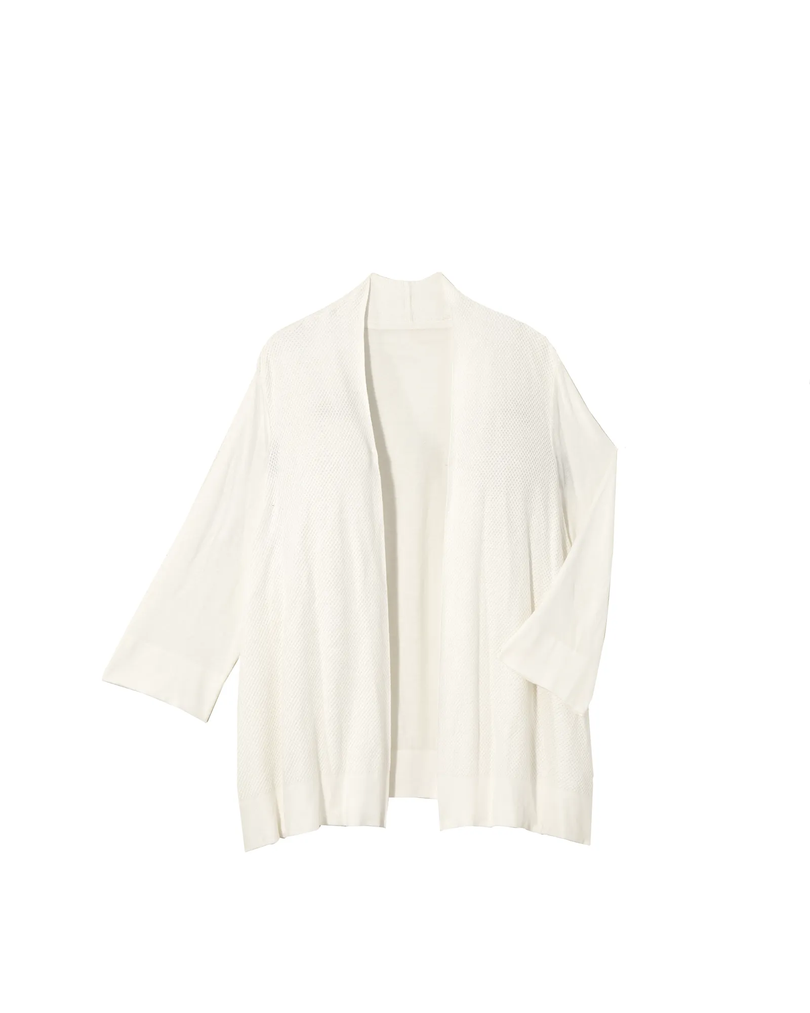 Hellen Half Sleeve Short Cardigan | White