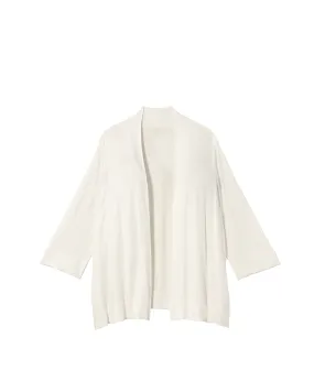 Hellen Half Sleeve Short Cardigan | White