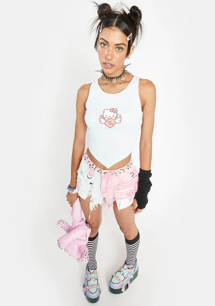 Hello Kitty Angel Cropped Tank Top