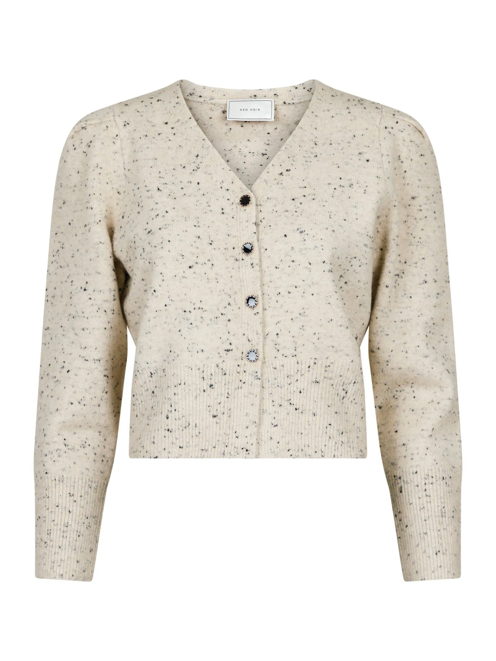 Hunter Multi Knit Cardigan - Beige Melange