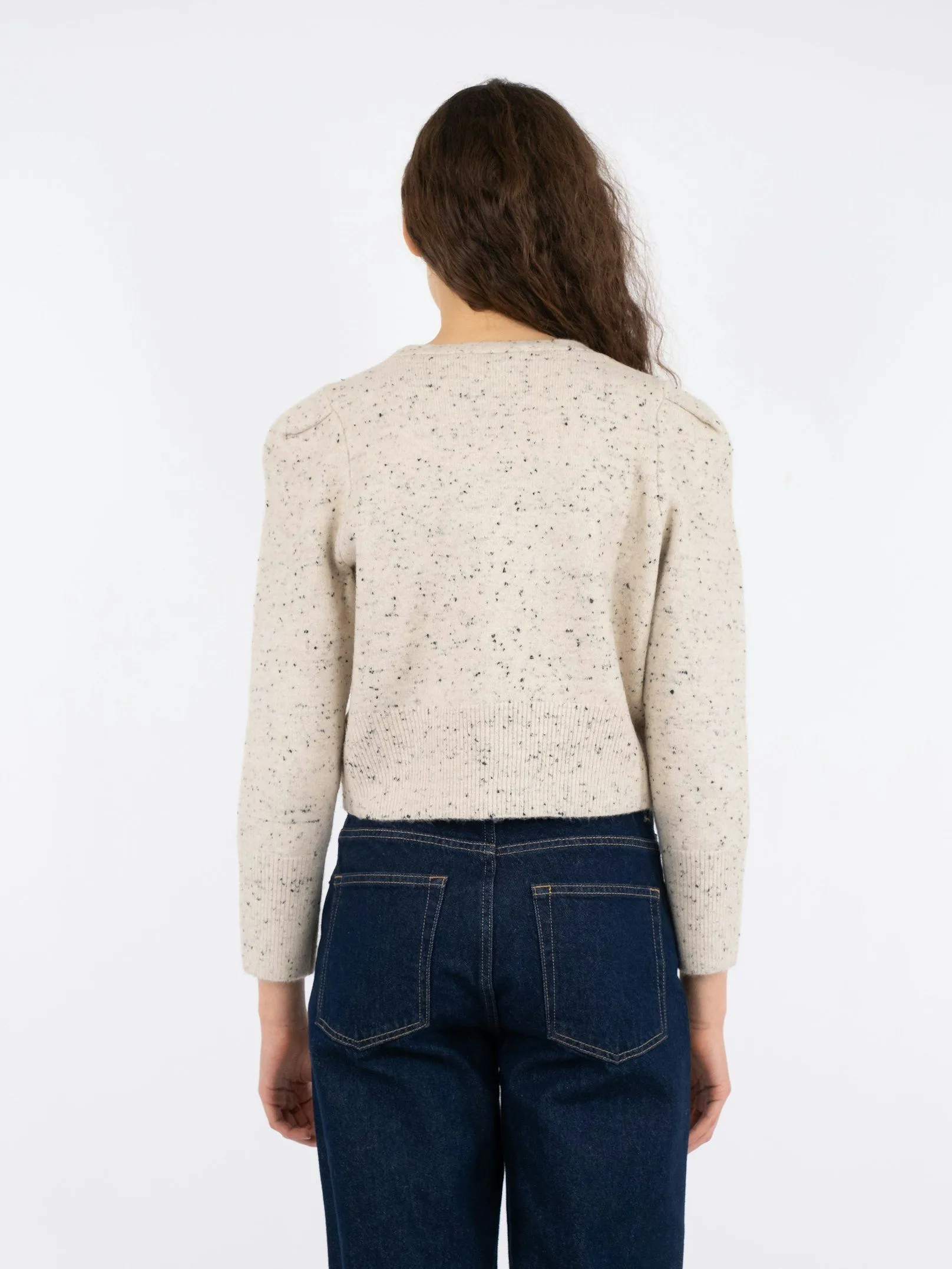 Hunter Multi Knit Cardigan - Beige Melange