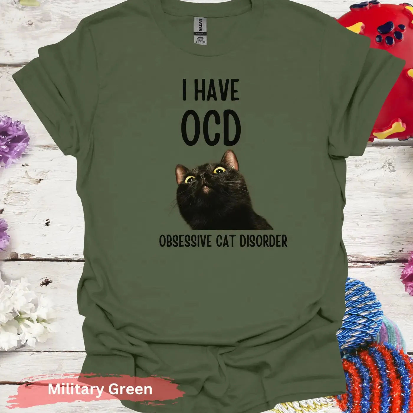 I Have OCD Obsessive Cat Disorder T-Shirt