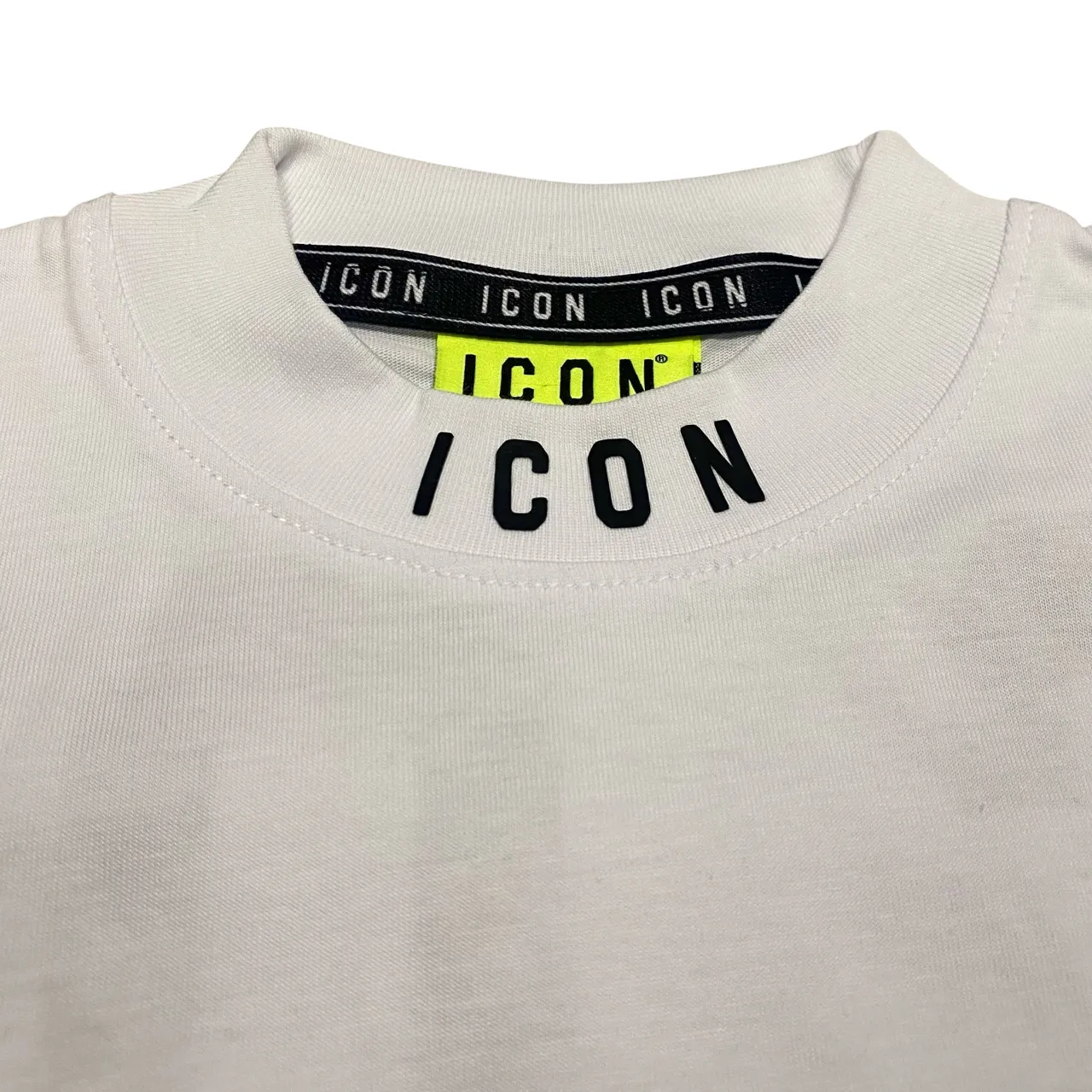 Icon maglietta manica corta junior con stampa dietro IBKS00584 bianco